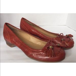 New Classic Naturalizer N5 Lera Comfort Loafer Rust Brown Tassel Sz 6